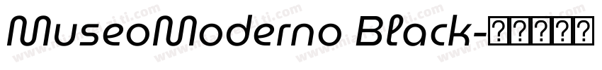 MuseoModerno Black字体转换